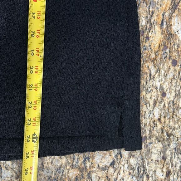 Toula Vintage Black Wool Blend Open Front Cardigan Sweater Size 6 - Picture 9 of 9